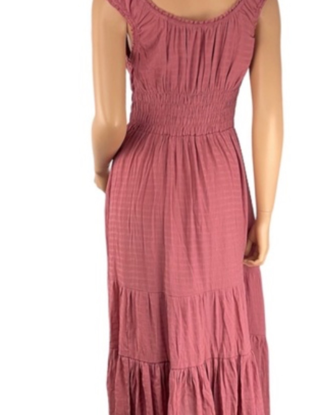 Wishlist Ginger Smocked Sleeveless Dress Mauve Size M